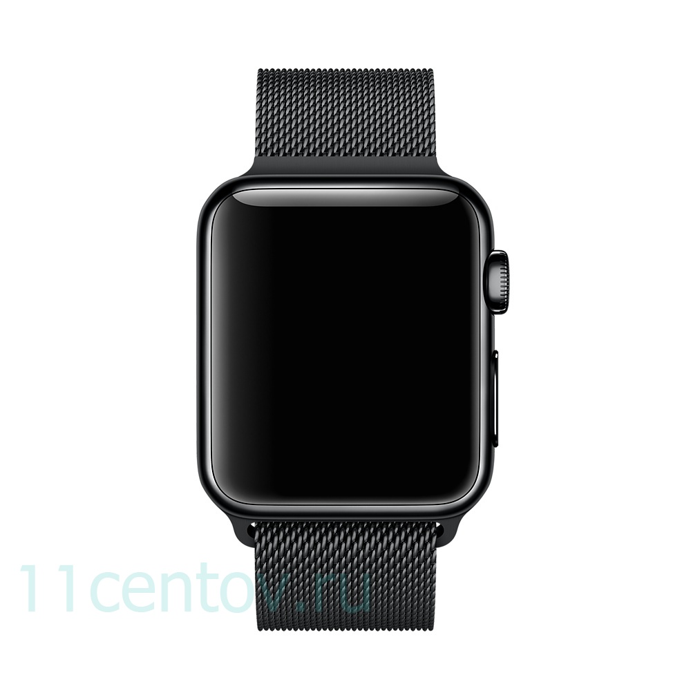 Картинка Ремешок Devia Elegant Series Milanese Loop для Apple Watch 42/44mm (черный) от интернет-магазина электроники «11 Центов»