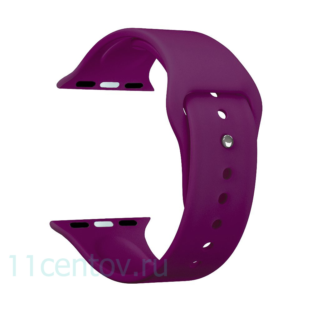 Картинка Ремешок Band Silicone для Apple Watch 42/44mm, силиконовый, (Бургунди) от интернет-магазина электроники «11 Центов»