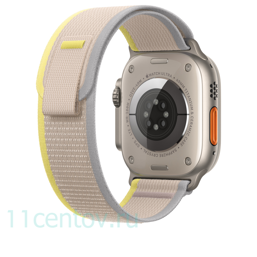 Картинка Ремешок для Apple Watch Ultra Trail Loop 49mm Yellow/Beige - M/L бежево-желтый от интернет-магазина электроники «11 Центов»