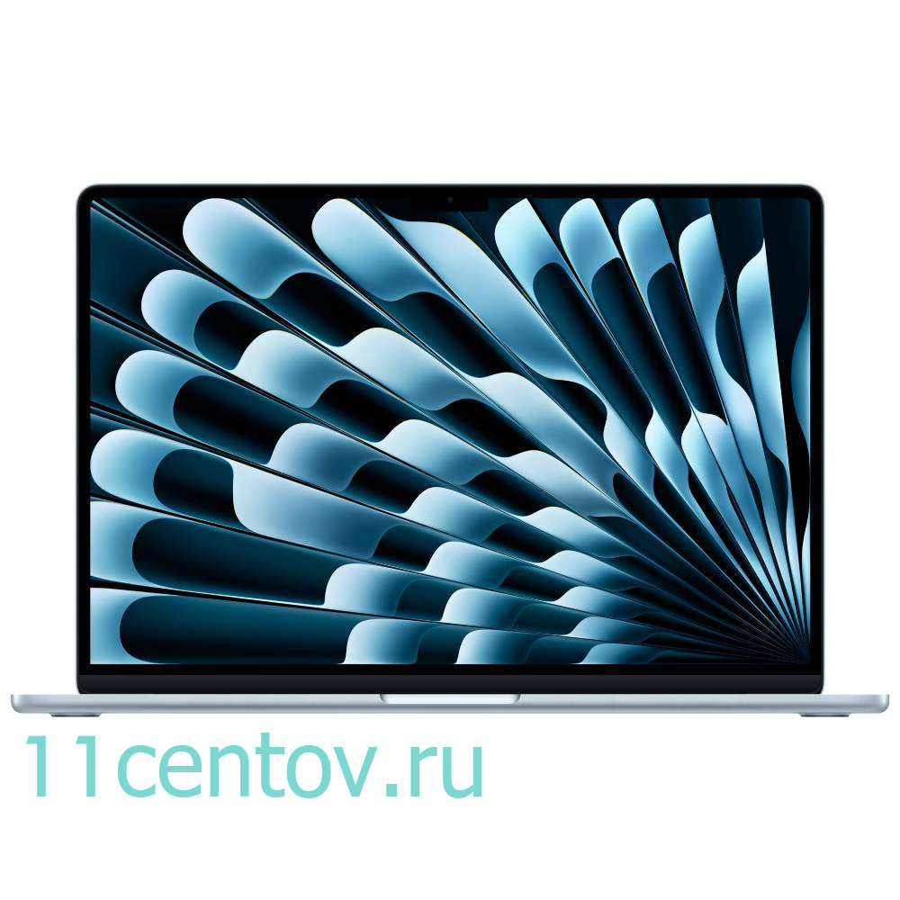 Картинка Apple MacBook Air 15" (2025) M4 10-CPU, 10-GPU, 24 Gb, 512 Gb Sky Blue MC7D4 от интернет-магазина электроники «11 Центов»