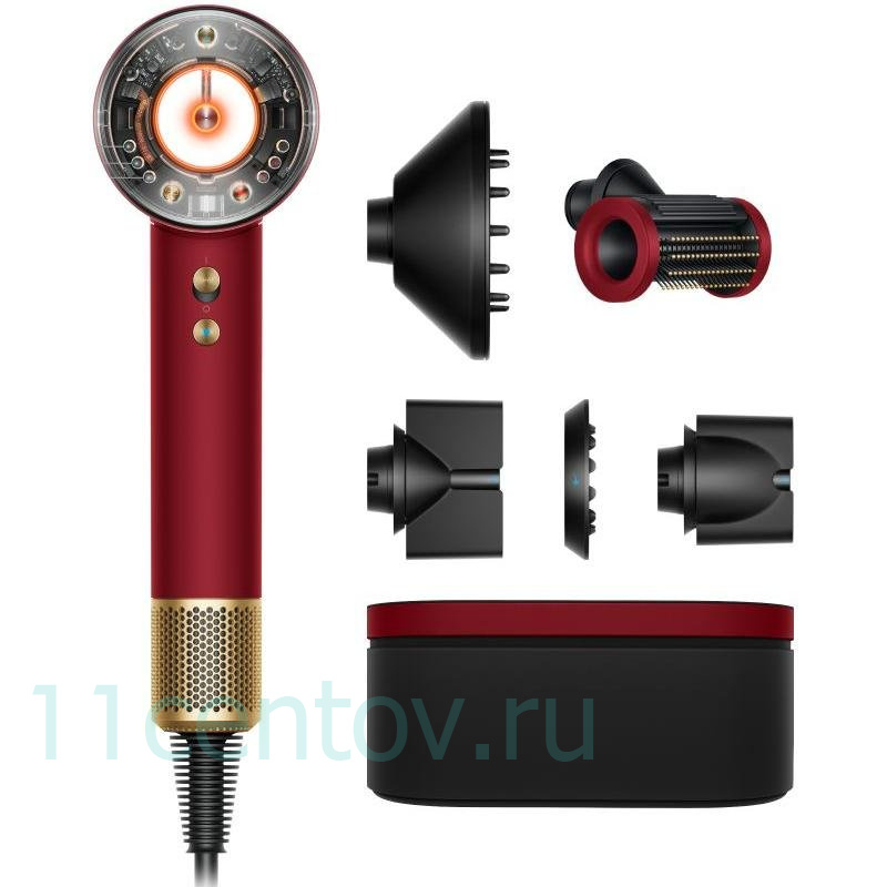 Фен Dyson Supersonic Nural HD16 Gift Edition, Red Velvet/Gold