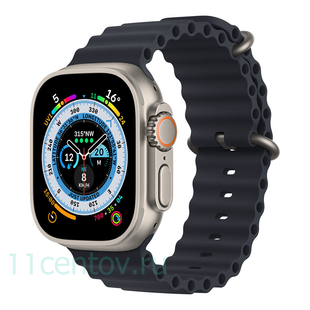 Картинка Apple Watch Ultra with Midnight Ocean Band от интернет-магазина электроники «11 Центов»