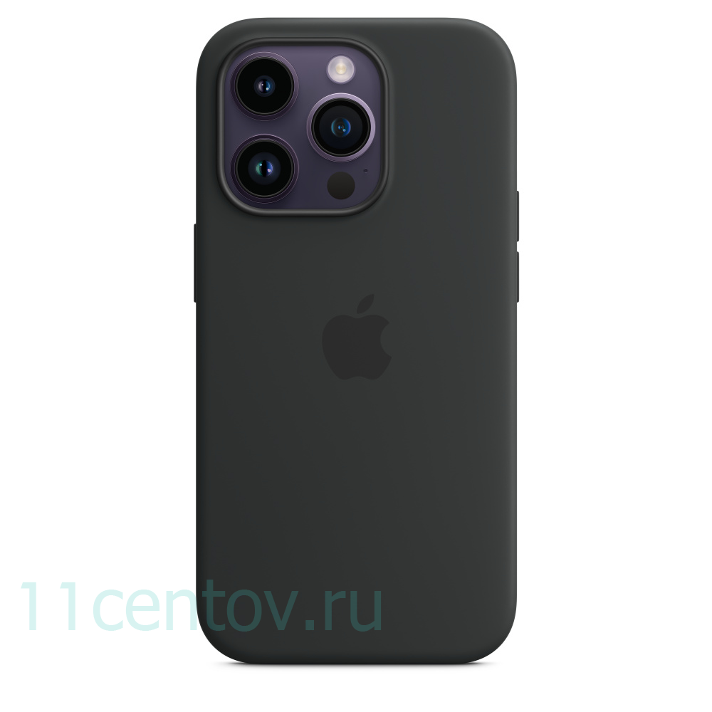 Картинка Силиконовый чехол для iPhone 14 Pro Max Черный от интернет-магазина электроники «11 Центов»