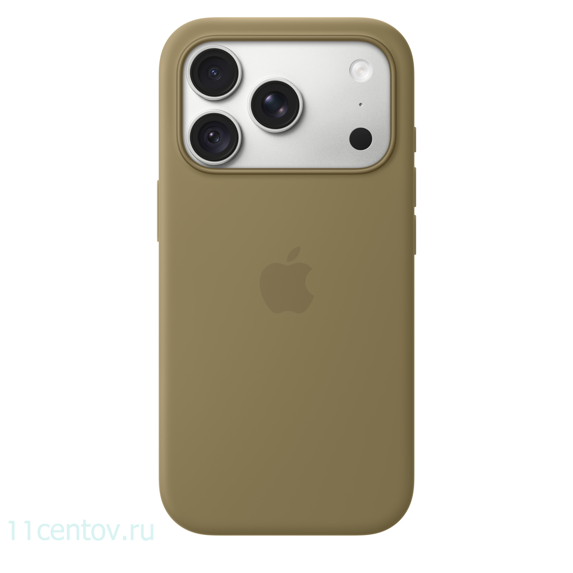 Картинка Силиконовый чехол для iPhone 18 Pro Оливковый от интернет-магазина электроники «11 Центов»