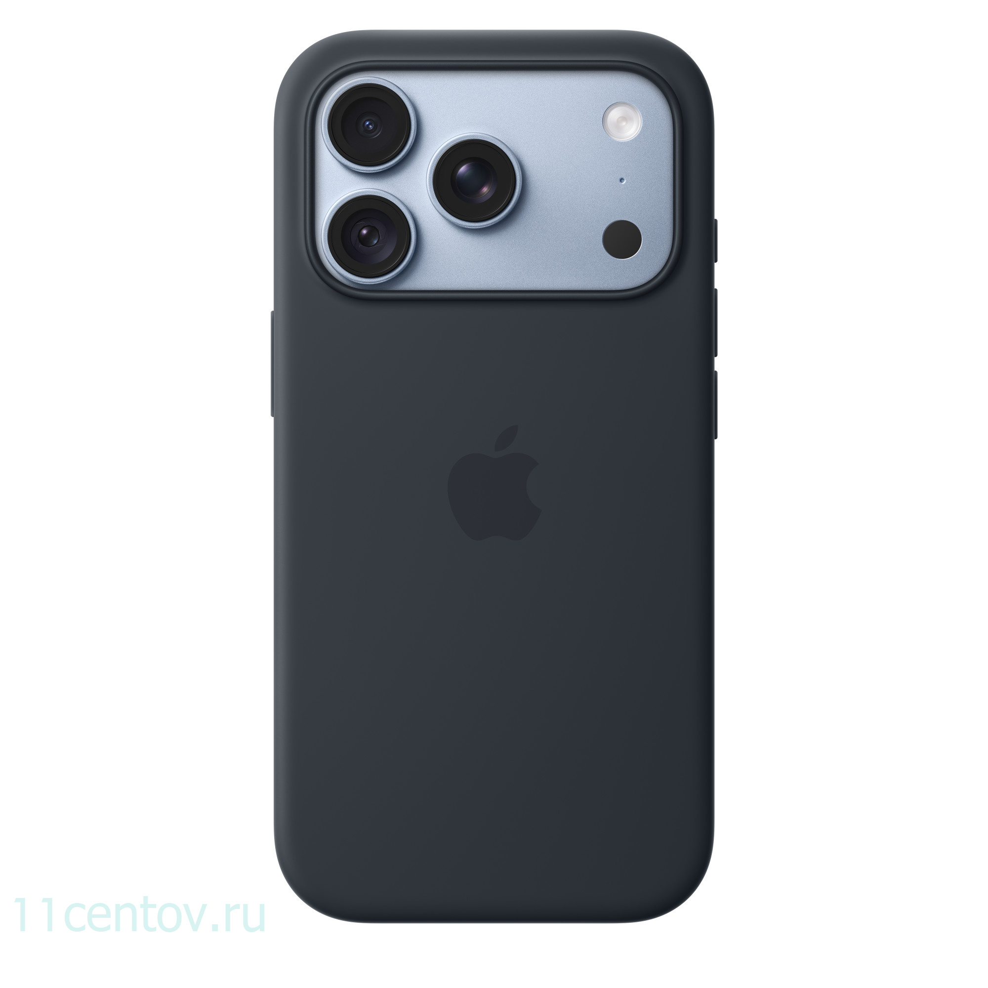 Картинка Силиконовый чехол для iPhone 18 Pro Темно-синий от интернет-магазина электроники «11 Центов»