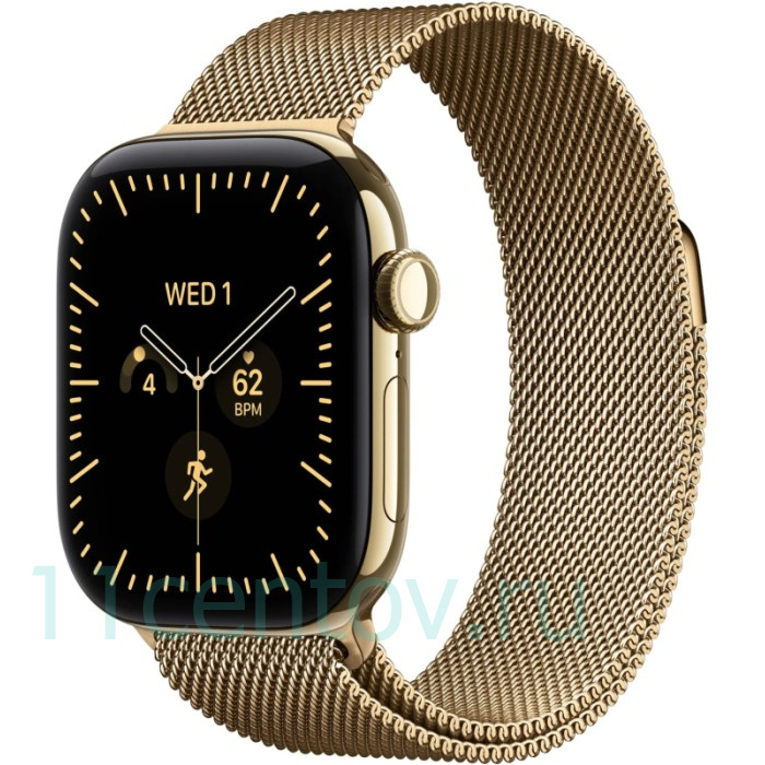 Картинка Apple Watch Series 12 GPS 42mm Radiant Gold Titanium Case with Radiant Gold Milanese Loop S/M от интернет-магазина электроники «11 Центов»