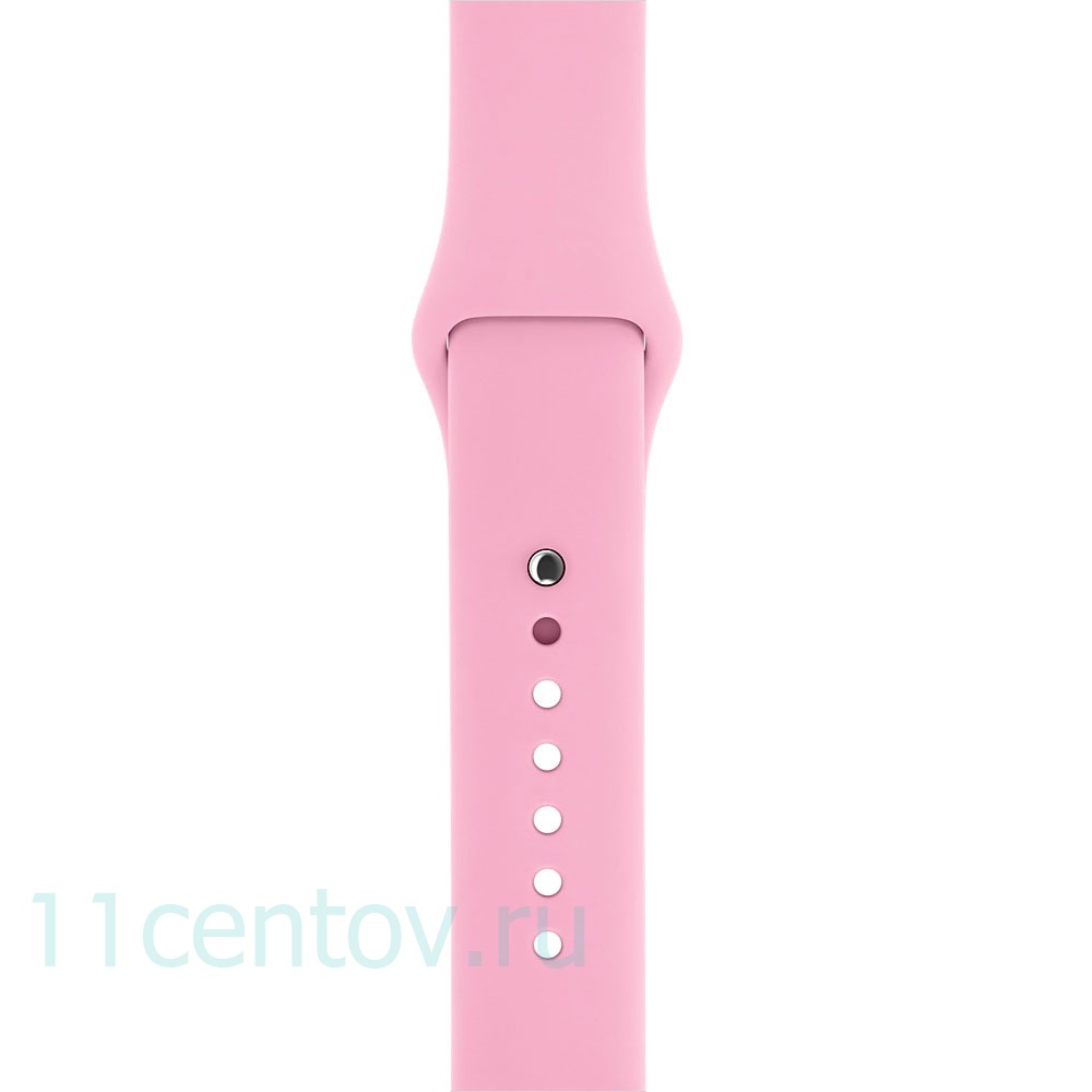 Картинка Силиконовый ремешек для Apple Watch 42 mm, цвет розовый от интернет-магазина электроники «11 Центов»