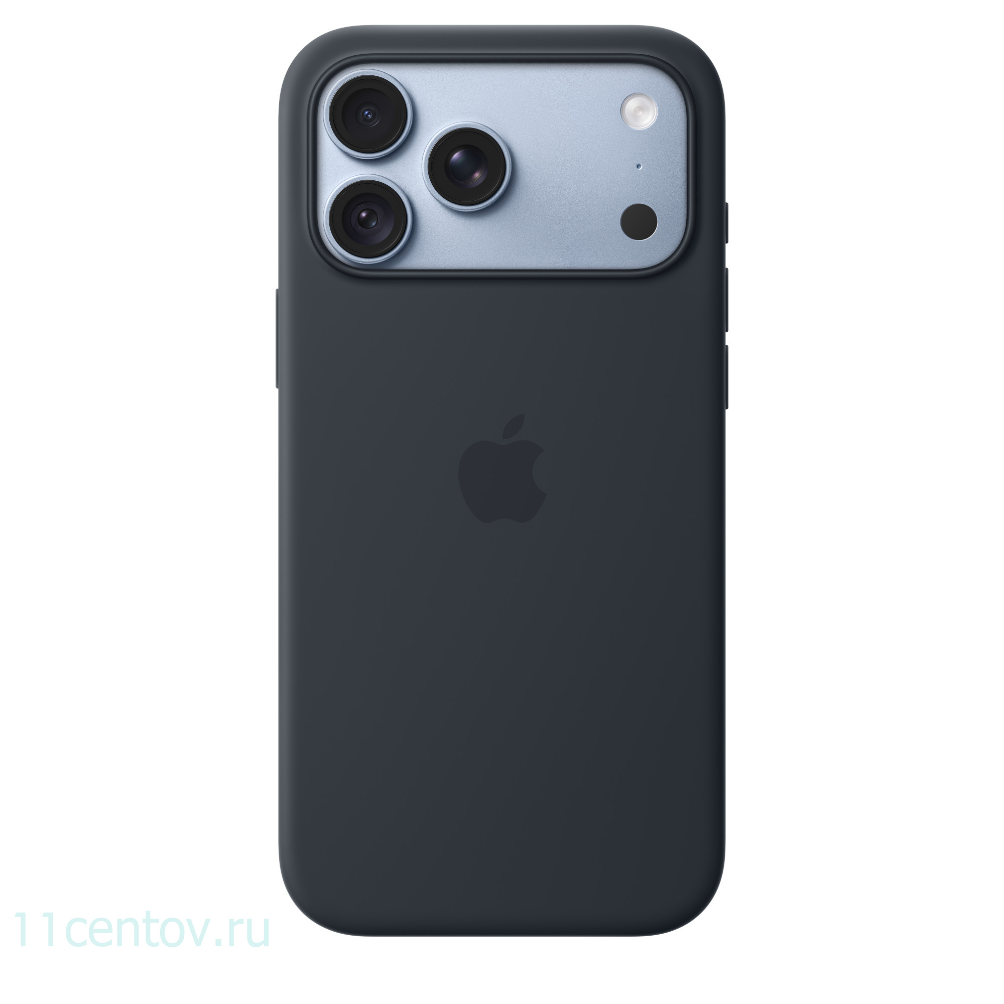 Картинка Силиконовый чехол для iPhone 18 Pro Max Темно-синий от интернет-магазина электроники «11 Центов»