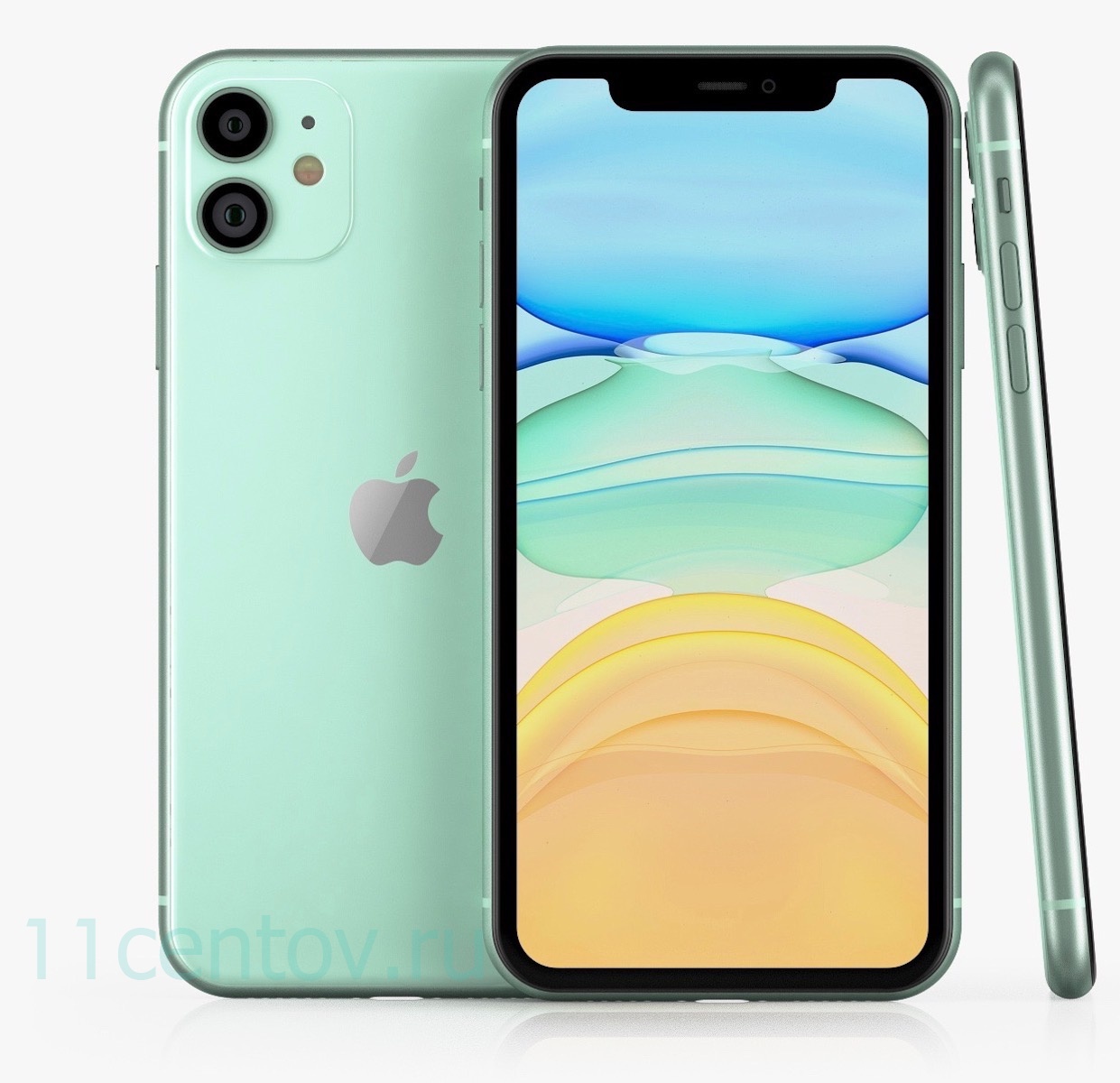 Картинка Apple iPhone 11 128gb Зелёный, Модель A2221 от интернет-магазина электроники «11 Центов»