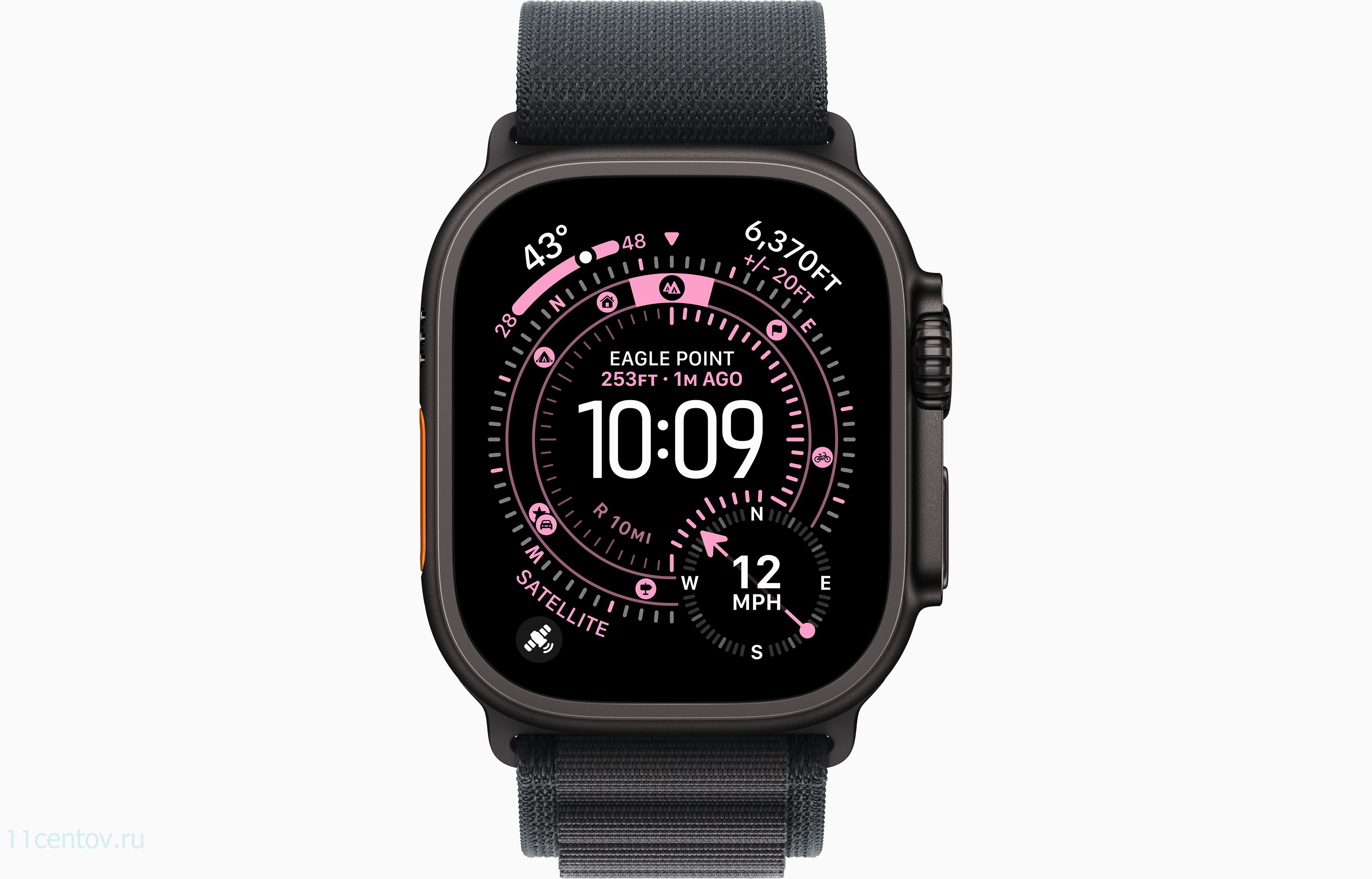 Картинка Apple Watch Ultra 3 Black Titanium Case with Alpine Loop Black от интернет-магазина электроники «11 Центов»