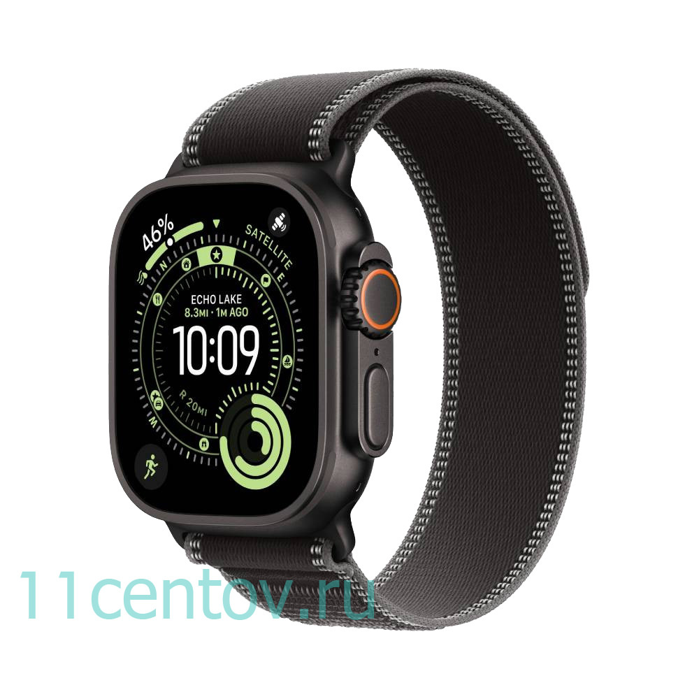 Картинка Apple Watch Ultra 3 Black Titanium Case with Trail Loop Black/Charcoal S/M от интернет-магазина электроники «11 Центов»