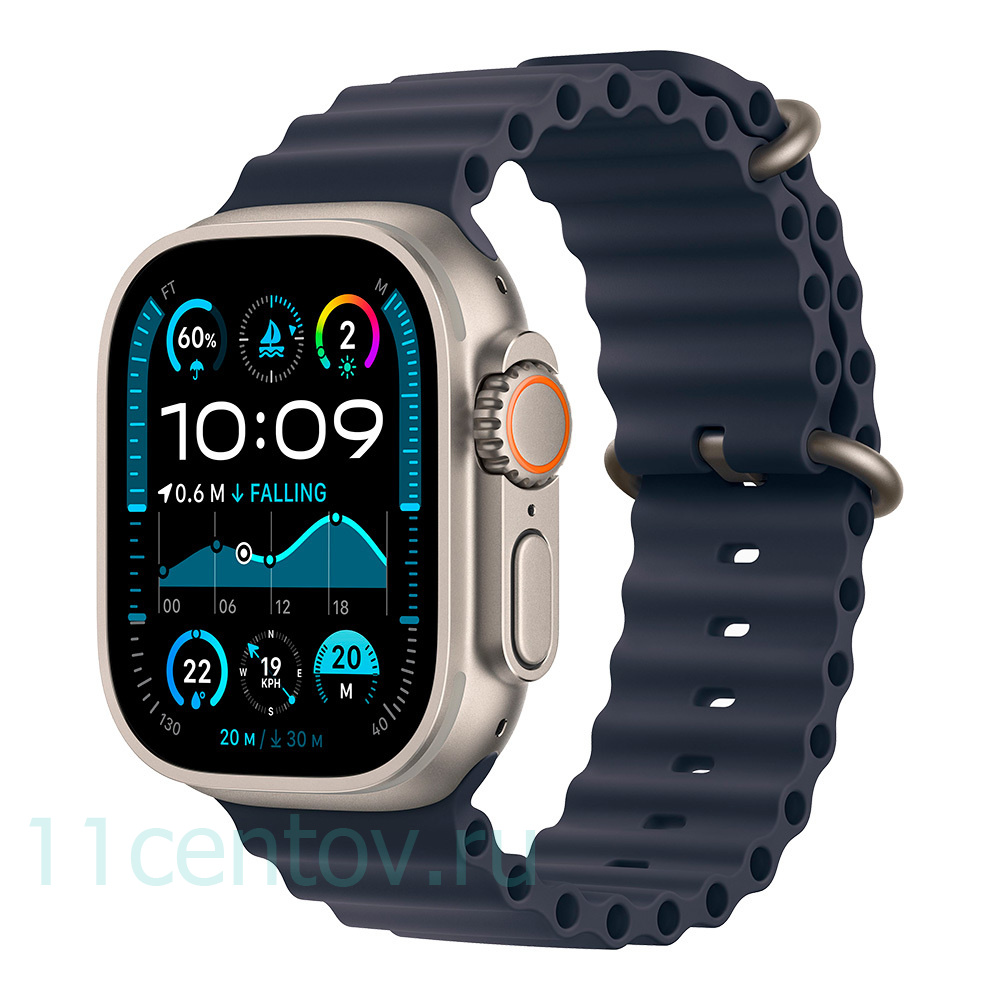 Картинка Apple Watch Ultra 2 with Navy Ocean Band от интернет-магазина электроники «11 Центов»