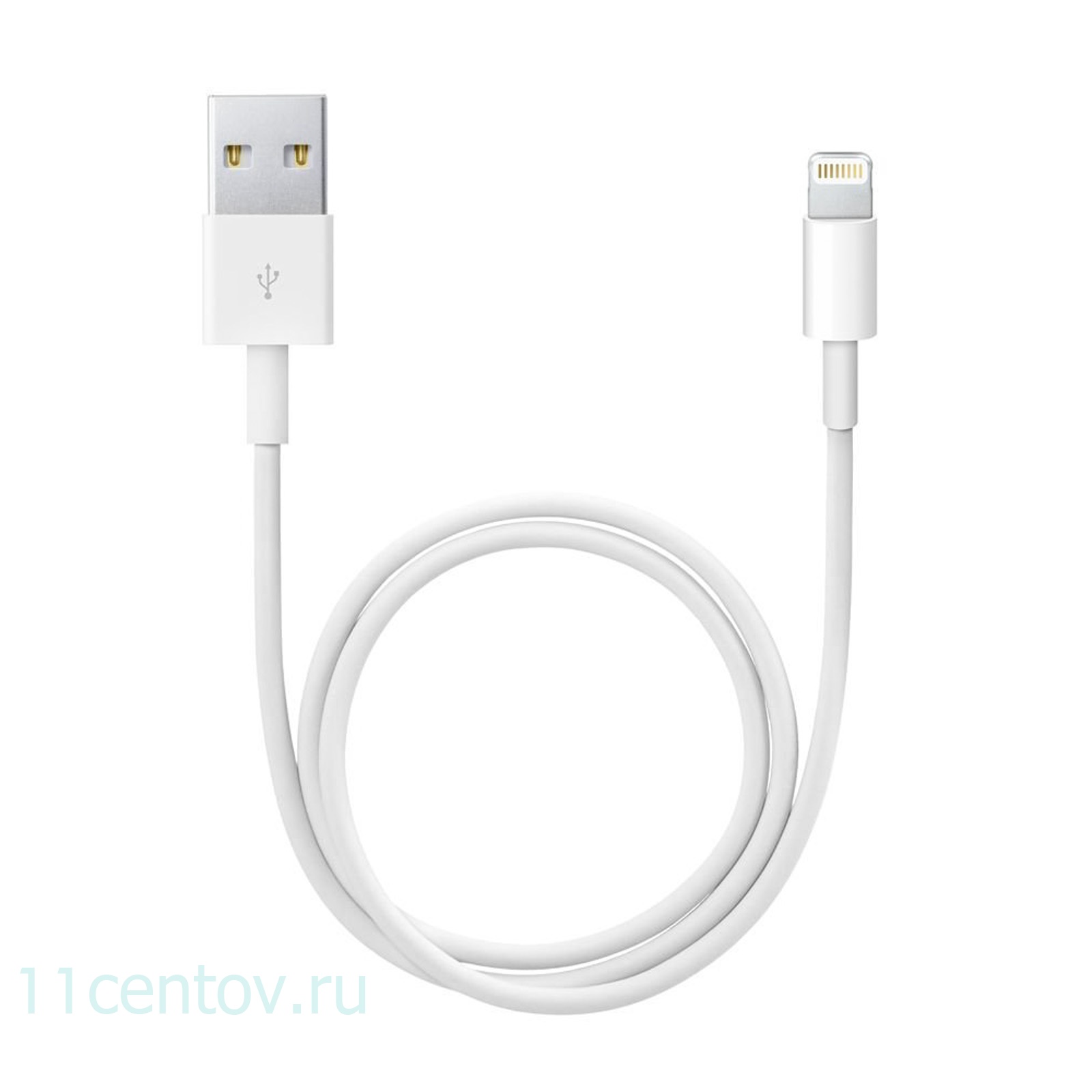 Картинка Кабель Apple Lightning to USB Cable 0.5 m (ME291) белого цвета от интернет-магазина электроники «11 Центов»
