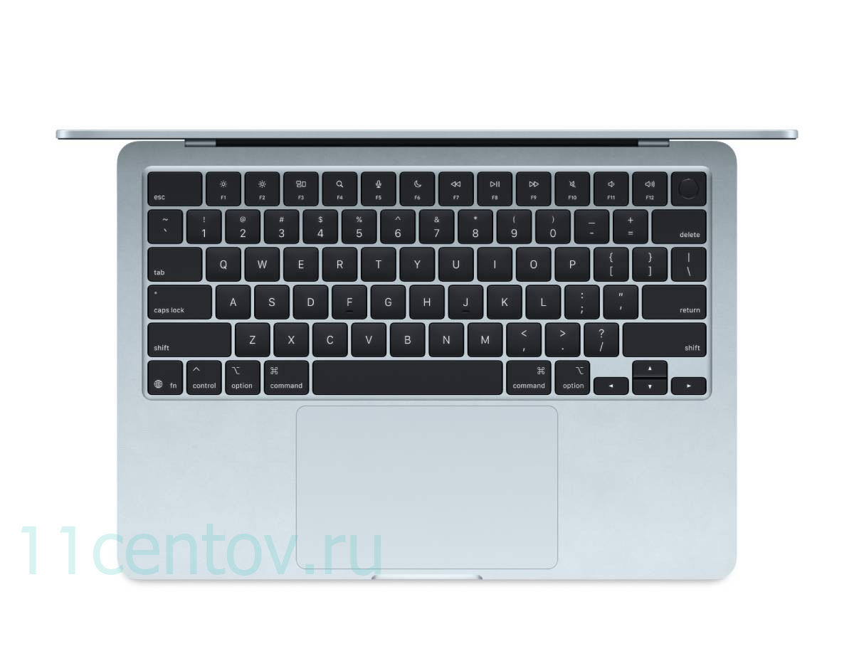 Картинка Apple MacBook Air 13" (2025) M4 10-CPU, 8-GPU, 16 Gb, 256 Gb Sky Blue MC6T4 от интернет-магазина электроники «11 Центов»