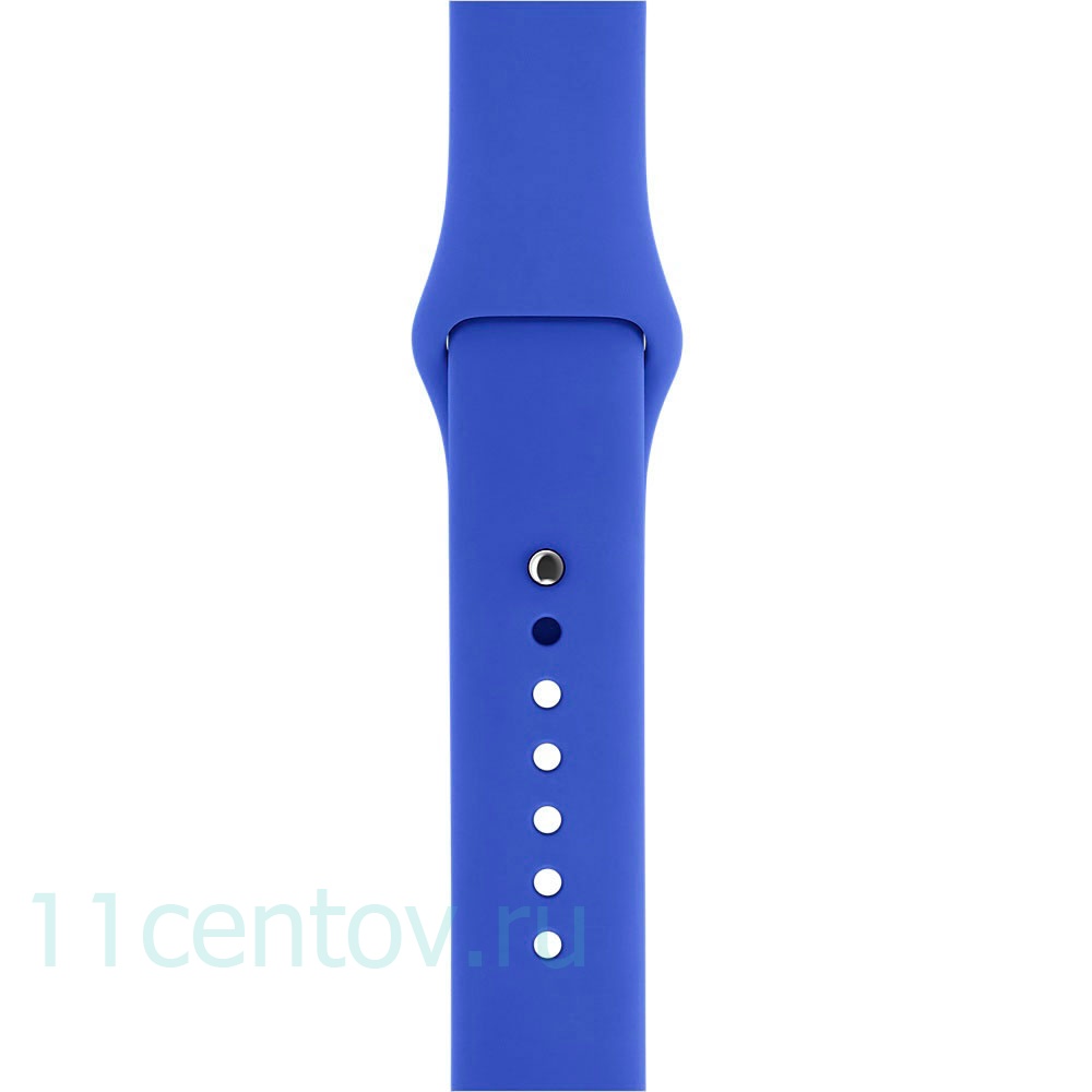 Картинка Силиконовый ремешек для Apple Watch 42 mm, цвет синий от интернет-магазина электроники «11 Центов»
