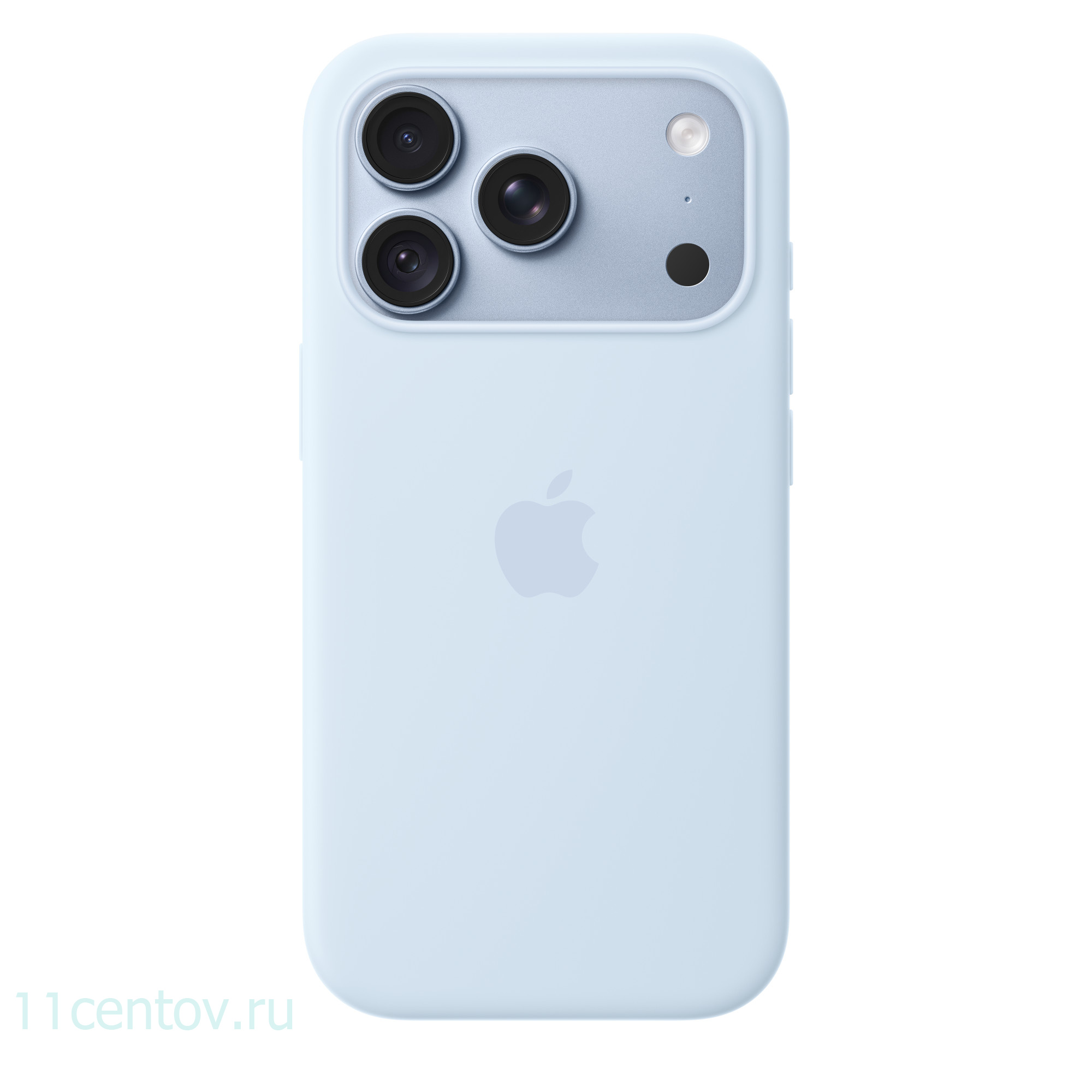 Картинка Силиконовый чехол для iPhone 18 Pro Голубой от интернет-магазина электроники «11 Центов»