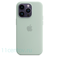 Силиконовый чехол для iPhone 14 Pro Max Салатовый