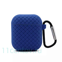 Чехол плетение для AirPods Blue