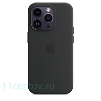Силиконовый чехол для iPhone 14 Pro Max Черный