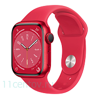 Apple Watch Series 8 GPS 41mm Red Aluminum Case with Product Red Sport Band