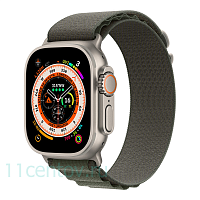 Apple Watch Ultra with Green Alpine Loop L