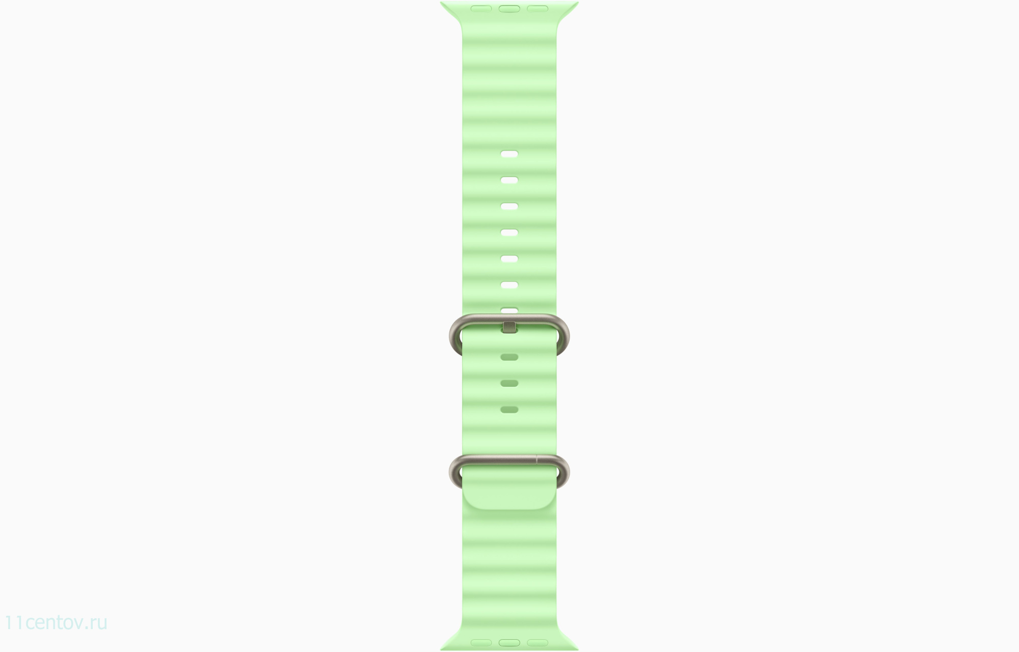 Картинка Apple Watch Ultra 3 Natural Titanium Case with Ocean Band Neon Green от интернет-магазина электроники «11 Центов»
