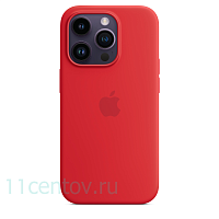 Силиконовый чехол для iPhone 14 Pro Max Красный
