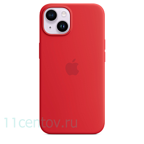 Силиконовый чехол для iPhone 14 Plus Красный
