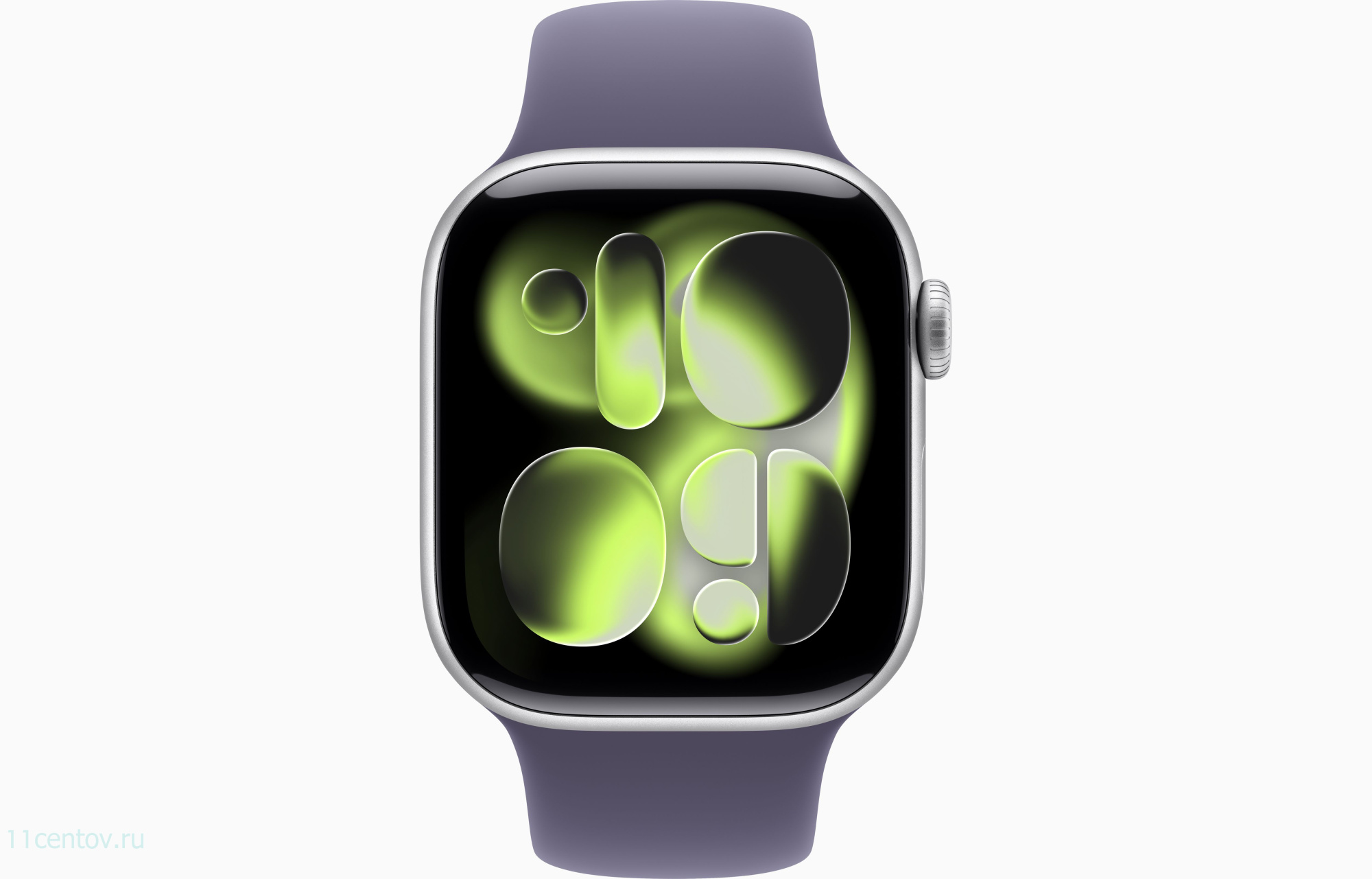 Картинка Apple Watch Series 11 GPS 42mm Silver Aluminum Case with Purple Fog Sport Band S/M от интернет-магазина электроники «11 Центов»