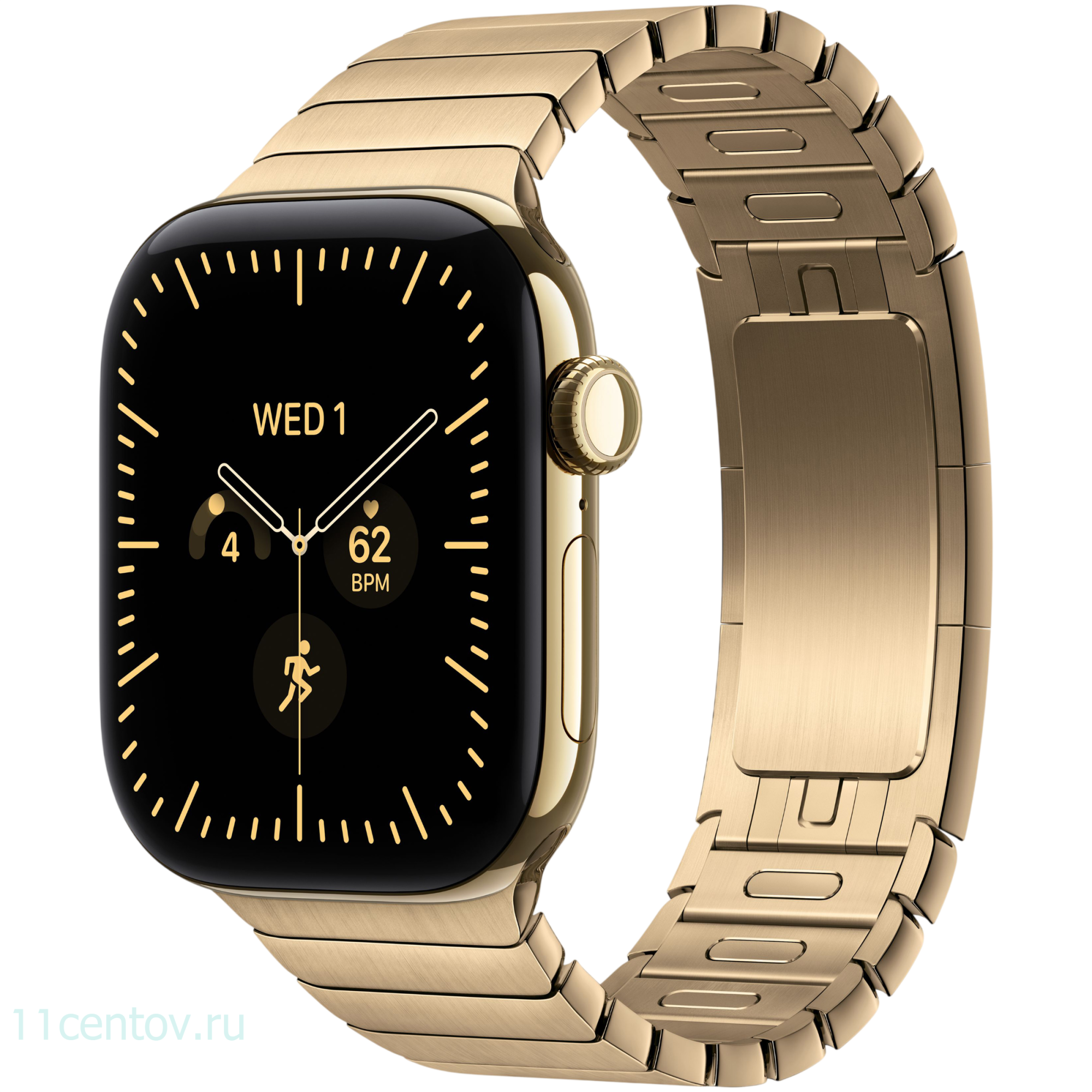 Картинка Apple Watch Series 12 GPS 42mm Radiant Gold Titanium Case with Radiant Gold Link Bracelet M/L от интернет-магазина электроники «11 Центов»