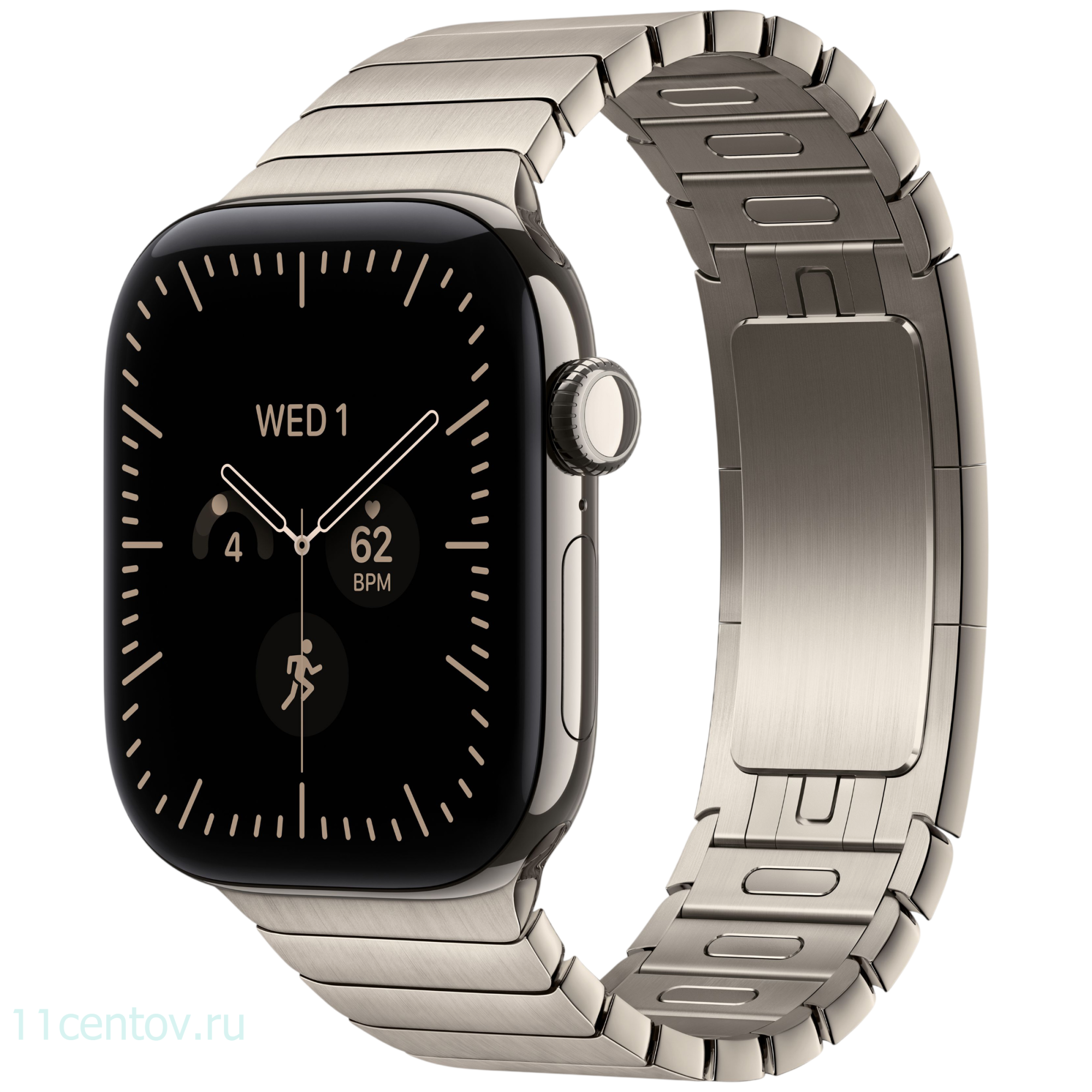 Картинка Apple Watch Series 12 GPS 42mm Natural Titanium Case with Natural Link Bracelet M/L от интернет-магазина электроники «11 Центов»