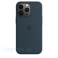 Силиконовый чехол для iPhone 13 Pro Max, цвет «синий омут»