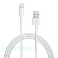Кабель Apple Lightning to USB Cable 1 m (MD818) белого цвета