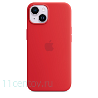 Силиконовый чехол для iPhone 14 Красный
