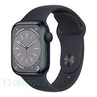 Apple Watch Series 8 GPS 45mm Midnight Aluminum Case with Midnight Sport Band