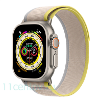 Apple Watch Ultra with Yellow/Biege Trail Loop S/M