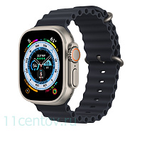 Ремешок для Apple Watch Ultra 49mm Ocean Band Черный