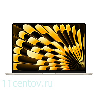 Apple MacBook Air 15" (M2, 8C CPU/10C GPU, 2023), 8 ГБ, 256 ГБ SSD Starlight MQKU3