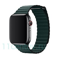 Ремешок Leather Link для Apple Watch 38/40/41 mm Sequoia Green